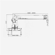 Grúa telescópica montada en camión de 20 toneladas